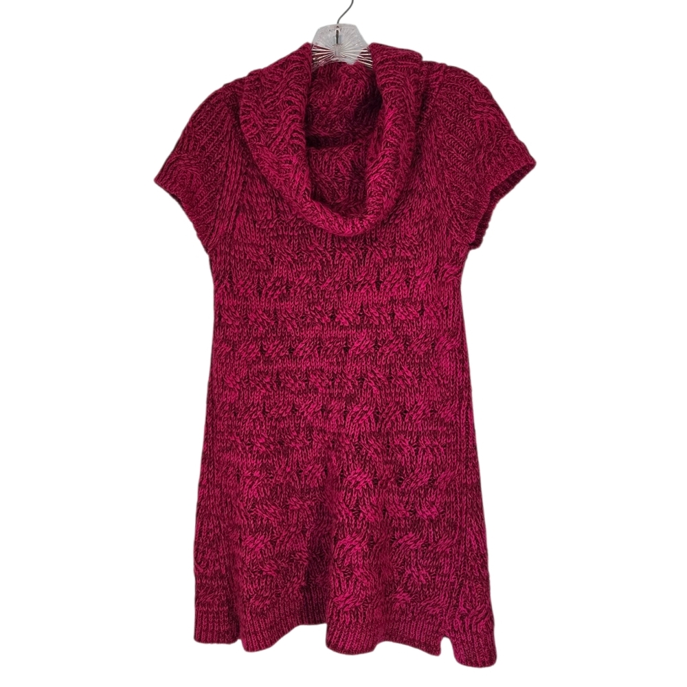 Worthington Cozy Knit Cowl Neck Sweater Dress in Rich Burgundy Sze XL
